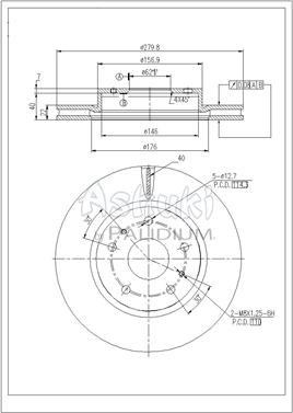 Ashuki K016-42 - Əyləc Diski furqanavto.az