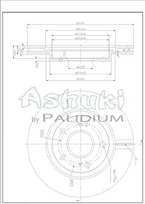 Ashuki K016-68 - Əyləc Diski furqanavto.az