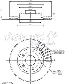 Ashuki N014-18 - Əyləc Diski furqanavto.az