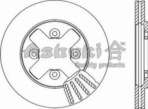 Ashuki N013-25 - Əyləc Diski furqanavto.az