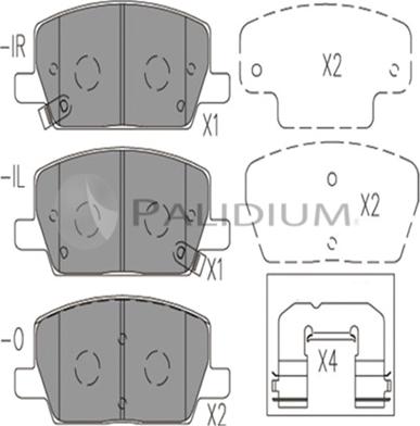 Ashuki P1-1578 - Əyləc altlığı dəsti, əyləc diski furqanavto.az