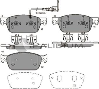 Ashuki P1-1577 - Əyləc altlığı dəsti, əyləc diski furqanavto.az