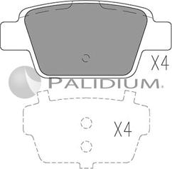 Ashuki P1-1065 - Əyləc altlığı dəsti, əyləc diski furqanavto.az