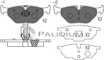 Ashuki P1-1109 - Əyləc altlığı dəsti, əyləc diski furqanavto.az