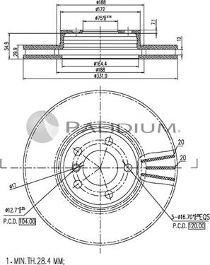 Ashuki P330-053 - Əyləc Diski furqanavto.az