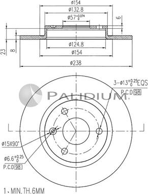 Ashuki P330-061 - Əyləc Diski furqanavto.az