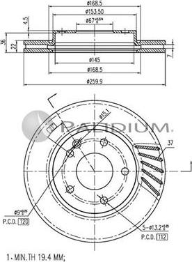 Ashuki P330-068 - Əyləc Diski furqanavto.az