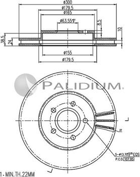 Ashuki P330-014 - Əyləc Diski furqanavto.az