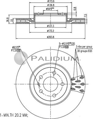 Ashuki P330-088 - Əyləc Diski furqanavto.az