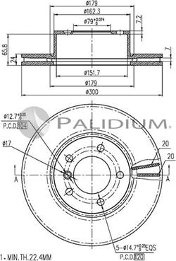 Ashuki P330-083 - Əyləc Diski furqanavto.az