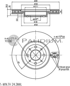 Ashuki P330-087 - Əyləc Diski furqanavto.az