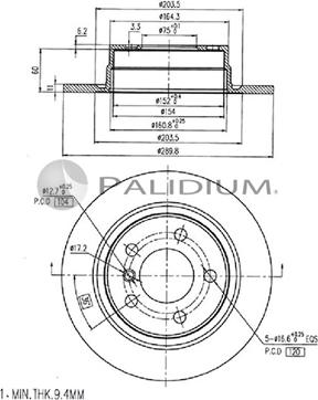 Ashuki P330-145 - Əyləc Diski furqanavto.az