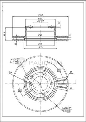 Ashuki P330-158 - Əyləc Diski furqanavto.az