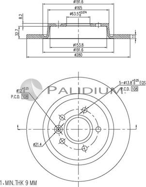 Ashuki P330-106 - Əyləc Diski furqanavto.az