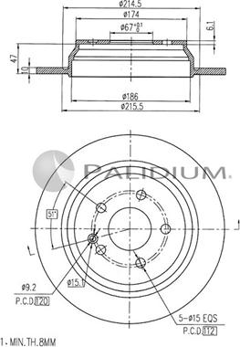 Ashuki P330-102 - Əyləc Diski furqanavto.az