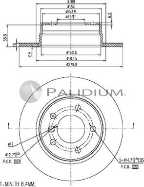 Ashuki P331-058 - Əyləc Diski furqanavto.az