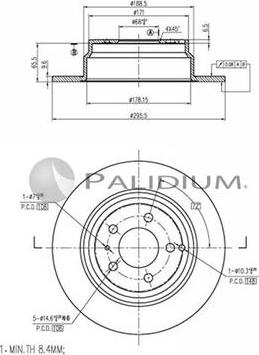 Ashuki P331-052 - Əyləc Diski furqanavto.az