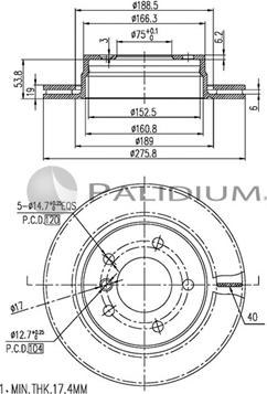 Ashuki P331-063 - Əyləc Diski furqanavto.az