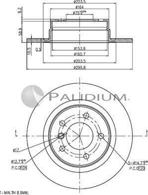 Ashuki P331-062 - Əyləc Diski furqanavto.az