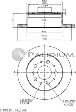 Ashuki P331-009 - Əyləc Diski furqanavto.az