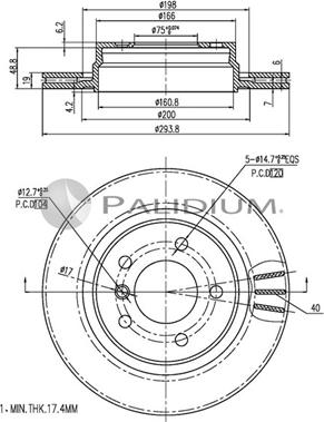 Ashuki P331-015 - Əyləc Diski furqanavto.az