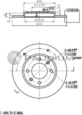 Ashuki P331-010 - Əyləc Diski furqanavto.az