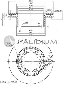 Ashuki P331-080 - Əyləc Diski furqanavto.az