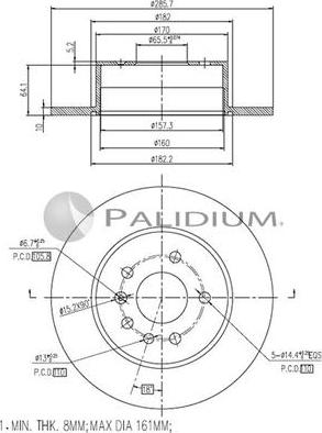 Ashuki P331-071 - Əyləc Diski furqanavto.az