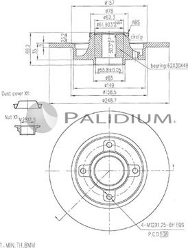 Ashuki P331-114 - Əyləc Diski furqanavto.az