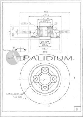 Ashuki P331-121 - Əyləc Diski furqanavto.az