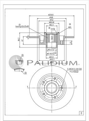 Ashuki P331-123 - Əyləc Diski furqanavto.az