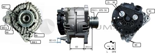 Ashuki PAL17-2004 - Alternator furqanavto.az