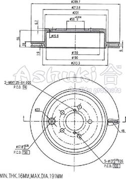 Ashuki S017-53 - Əyləc Diski furqanavto.az