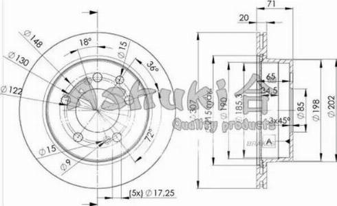 Ashuki SY606-05 - Əyləc Diski furqanavto.az