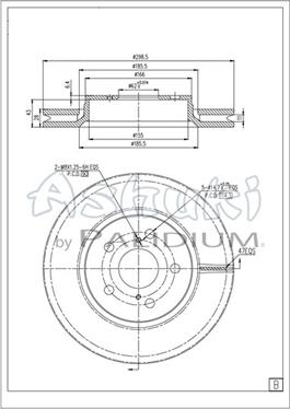 Ashuki T604-03 - Əyləc Diski furqanavto.az