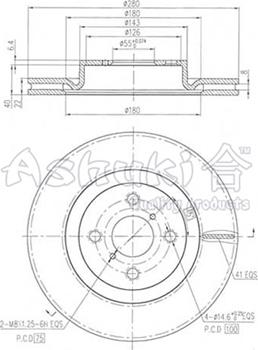 Ashuki T603-43 - Əyləc Diski furqanavto.az