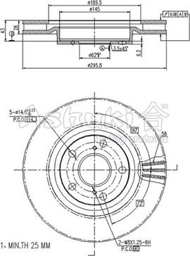 Ashuki T603-37 - Əyləc Diski furqanavto.az