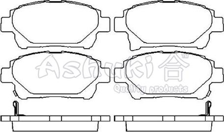 Ashuki T113-10 - Əyləc altlığı dəsti, əyləc diski furqanavto.az