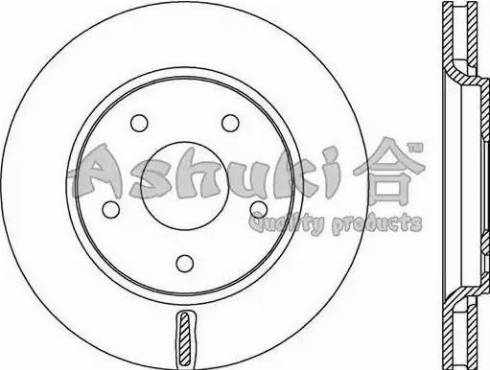 Ashuki US104353 - Əyləc Diski furqanavto.az