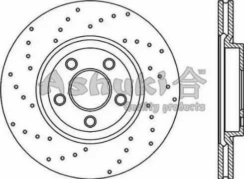 Ashuki US104302 - Əyləc Diski furqanavto.az