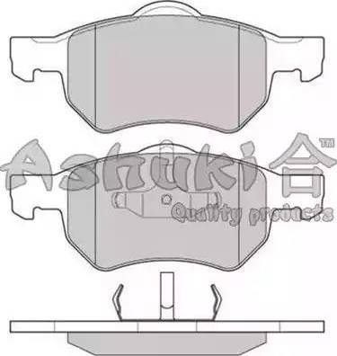 Ashuki US104204 - Əyləc altlığı dəsti, əyləc diski furqanavto.az