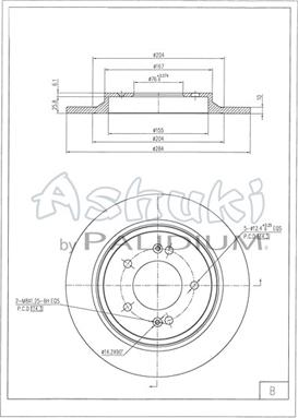 Ashuki Y089-76 - Əyləc Diski furqanavto.az