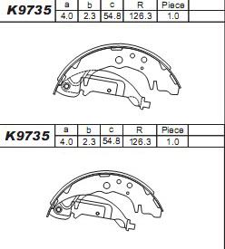 Asimco K9735 - Əyləc Başlığı Dəsti furqanavto.az