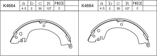 Asimco K4664 - Əyləc Başlığı Dəsti furqanavto.az