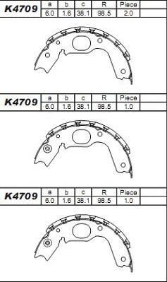 Asimco K4709 - Əyləc Başlığı Dəsti furqanavto.az