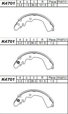 Asimco K4701 - Əyləc Başlığı Dəsti furqanavto.az