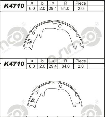 Asimco K4710 - Əyləc Başlığı Dəsti furqanavto.az