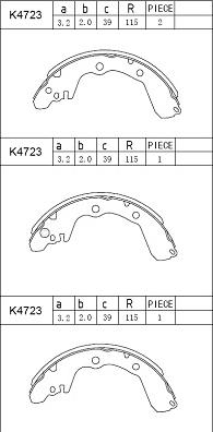 Asimco K4723 - Əyləc Başlığı Dəsti furqanavto.az