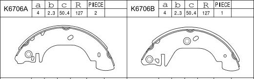 Asimco K6706 - Əyləc Başlığı Dəsti furqanavto.az