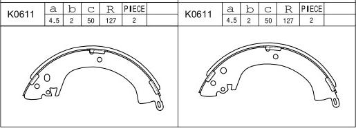 Asimco K0611 - Əyləc Başlığı Dəsti furqanavto.az